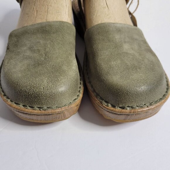 BORN Leather Alianna Platform Comfort Clogs Women Size 6 - Picture 7 of 14